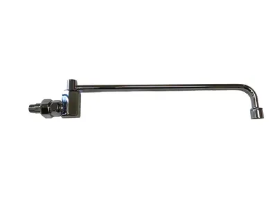 Wall-mount automatic swing spout faucet for a wok range