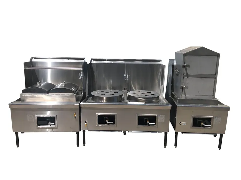 Custom dim sum steam range in heavy-duty stainless steel