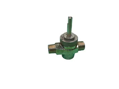 Brass burner gas valve for a Chinese wok range