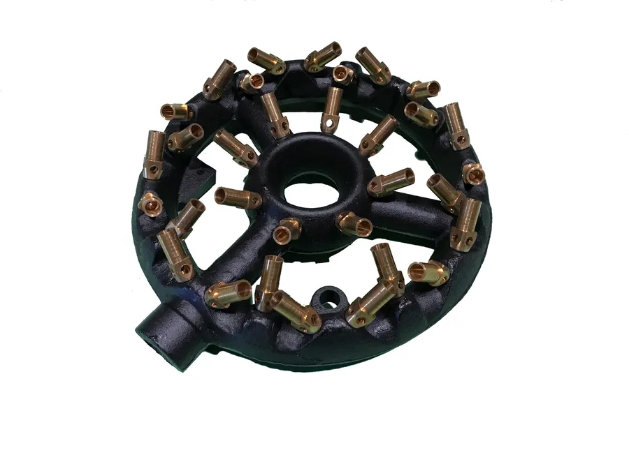 Replacement brass burner jet ring for a Chinese wok range