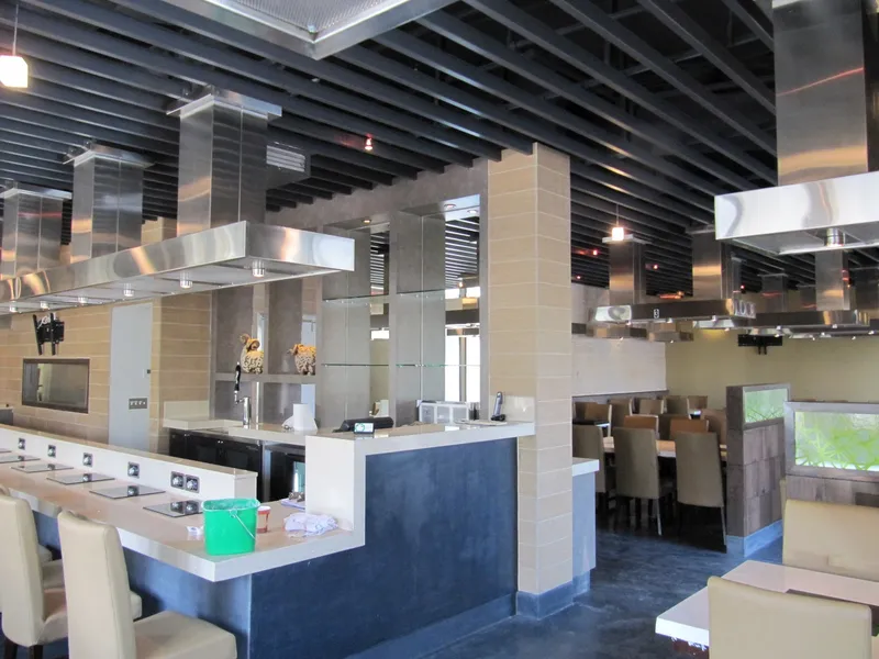 Little Sheep Hotpot dining room with custom overhead ventilation and hood system